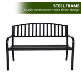 NNEDSZ Wallaroo Steel Outdoor Garden Bench - Classic