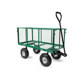 NNEDSZ Wallaroo Steel Mesh Garden Trolley Cart - Green