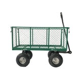 NNEDSZ Wallaroo Steel Mesh Garden Trolley Cart - Green