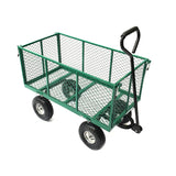 NNEDSZ Wallaroo Steel Mesh Garden Trolley Cart - Green
