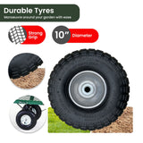 NNEDSZ Wallaroo Steel Mesh Garden Trolley Cart - Green