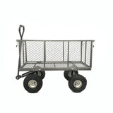 NNEDSZ Wallaroo Steel Mesh Garden Trolley Cart - Hammer Grey