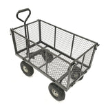 NNEDSZ Wallaroo Steel Mesh Garden Trolley Cart - Hammer Grey