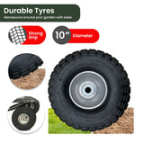 NNEDSZ Wallaroo Steel Mesh Garden Trolley Cart - Hammer Grey