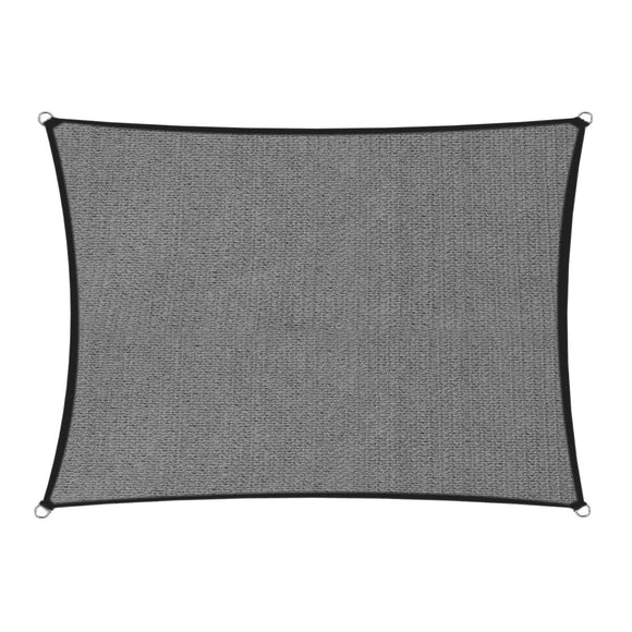 NNEDSZ 280gsm Outdoor Sun Shade Sail Canopy Grey - 3m X 5m