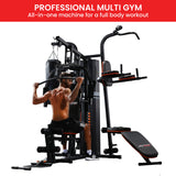 NNEDSZ Multi Station Home Gym 150lbs Weights Punching Bag
