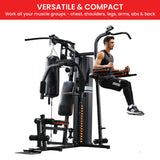 NNEDSZ Multi Station Home Gym 150lbs Weights Punching Bag