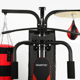 NNEDSZ Home Gym Multi Station with Boxing Punching Bag Speed Ball