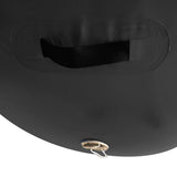NNEDSZ Sports Inflatable Gymnastics Air Barrel Exercise Roller 120 x 75cm - Black