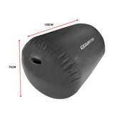 NNEDSZ Sports Inflatable Gymnastics Air Barrel Exercise Roller 120 x 75cm - Black