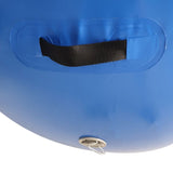 NNEDSZ Sports Inflatable Gymnastics Air Barrel Exercise Roller 120 x 75cm - Blue