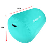 NNEDSZ Sports Inflatable Gymnastics Air Barrel Exercise Roller 120 x 75cm - Green