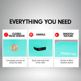 NNEDSZ Sports Inflatable Gymnastics Air Barrel Exercise Roller 120 x 75cm - Green