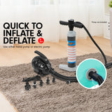 NNEDSZ Sports Inflatable Gymnastics Air Barrel Exercise Roller 120 x 75cm - Green