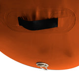 NNEDSZ Powertrain Sports Inflatable Gymnastics Air Barrel Exercise Roller 120 x 75cm - Orange