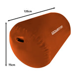 NNEDSZ Powertrain Sports Inflatable Gymnastics Air Barrel Exercise Roller 120 x 75cm - Orange