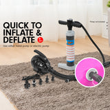 NNEDSZ Sports Inflatable Gymnastics Air Barrel Exercise Roller 120 x 75cm - Pink