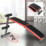 NNEDSZ Inclined Sit up bench with Resistance bands