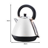 NNEDSZ Pronti Rose Trim Collection Toaster & Kettle Bundle - White