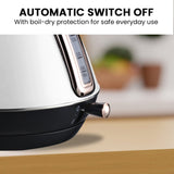 NNEDSZ Pronti Rose Trim Collection Toaster & Kettle Bundle - White