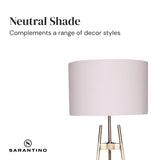 NNEDSZ Sarantino Metal Tripod Electric Floor Lamp Gradient Finish