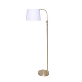 NNEDSZ Sarantino Metal Floor Lamp Brass Finish Adjustable Height