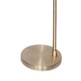 NNEDSZ Sarantino Metal Floor Lamp Brass Finish Adjustable Height