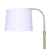 NNEDSZ Sarantino Metal Floor Lamp Brass Finish Adjustable Height