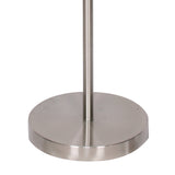 NNEDSZ Sarantino Brushed Nickel Height-Adjustable Metal Floor Lamp