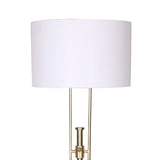 NNEDSZ Sarantino Brushed Gold Height-Adjustable Metal Floor Lamp