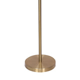 NNEDSZ Sarantino Brushed Gold Height-Adjustable Metal Floor Lamp