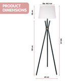 NNEDSZ Sarantino Tripod Floor Lamp in Metal and Antique Brass