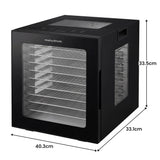 Morphy Richards 10-Shelf Food Dehydrator with 10 Preset Programs and Timer