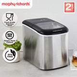 NNEDSZ Morphy Richards 15kg Ice Maker in Stainless Steel