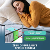 NNEDSZ Laura Hill King Single Size Mattress Pocket Spring High Density Foam For Bed