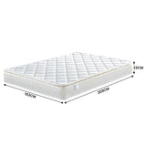 NNEDSZ Laura Hill Mattress Queen Size Pillow Top Pocket Spring High Density Foam 22cm