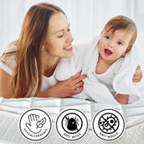 NNEDSZ Laura Hill Mattress Queen Size Pillow Top Pocket Spring High Density Foam 22cm