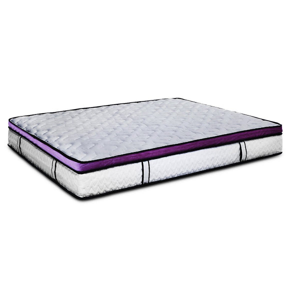 NNEDSZ Laura Hill Mattress Queen Size Euro Top Pocket Spring Natural Latex Foam Bed