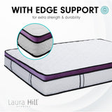 NNEDSZ Laura Hill Mattress Queen Size Euro Top Pocket Spring Natural Latex Foam Bed