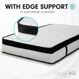 NNEDSZ Laura Hill  Double Mattress Bed Size Euro Top 5 Zone Spring Foam 32cm Bedding Pocket