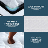 NNEDSZ Laura Hill King Mattress Bed Size Euro Top 5 Zone Spring Foam 32cm Bedding Pocket