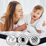 NNEDSZ Laura Hill King Mattress Bed Size Euro Top 5 Zone Spring Foam 32cm Bedding Pocket