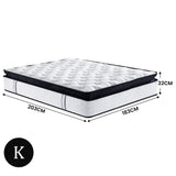 NNEDSZ Laura Hill King Mattress Bed Size Euro Top 5 Zone Spring Foam 32cm Bedding Pocket