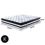 NNEDSZ Laura Hill King Mattress Bed Size Euro Top 5 Zone Spring Foam 34cm Bedding