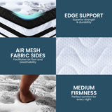 NNEDSZ Laura Hill Queen Mattress Bed Size Euro Top 5 Zone Spring Foam 34cm Bedding