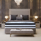 NNEDSZ Laura Hill Queen Mattress Bed Size Euro Top 5 Zone Spring Foam 34cm Bedding