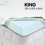 NNEDSZ Laura Hill Cool Gel Memory Foam Mattress Topper - King