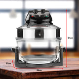NNEDSZ Pronti 17L Family Turbo Convection Oven Broiler Cooker - A18 Black