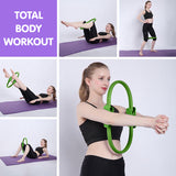 NNEDSZ Pilates Ring Band Yoga Home Workout Exercise Band Green