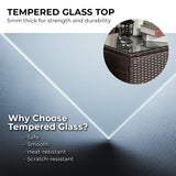 NNEDSZ Sarantino 5pc Modular Outdoor Lounge Set PE Rattan - Brown